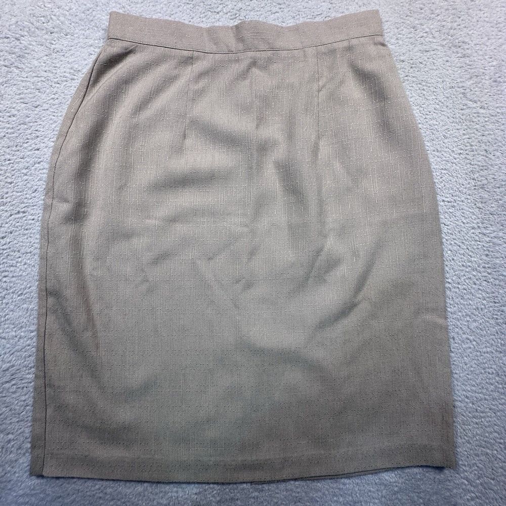 Vintage Fashion Bug Skirt Women's Size 8 Union Made in USA Tan